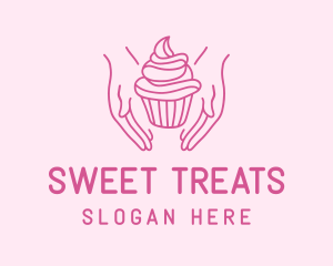 Sweet Cupcake Hands logo design
