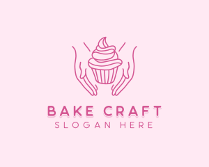 Sweet Cupcake Hands logo design