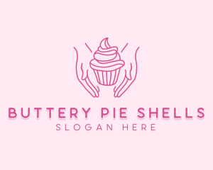 Sweet Cupcake Hands logo design