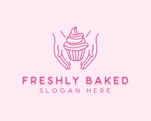 Sweet Cupcake Hands logo design