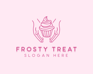 Sweet Cupcake Hands logo design