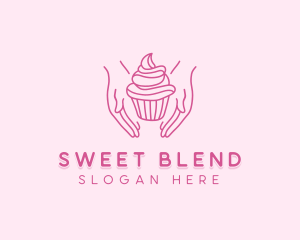 Sweet Cupcake Hands logo design