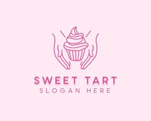 Sweet Cupcake Hands logo design