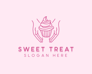 Sweet Cupcake Hands logo design