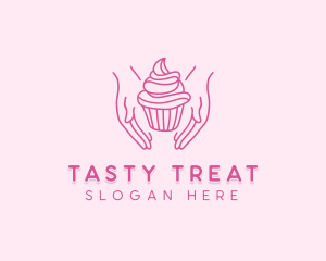 Sweet Cupcake Hands logo design