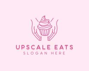 Sweet Cupcake Hands logo design