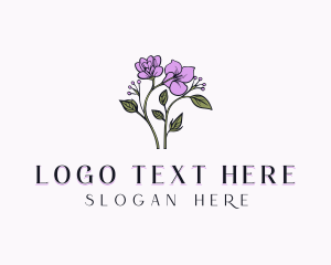 Orchid Spa Flower logo
