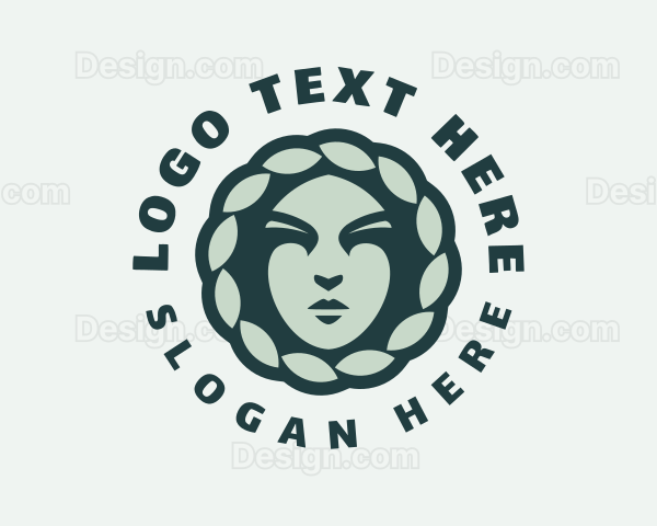 Green Regal Goddess Logo