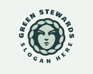 Green Regal Goddess logo design