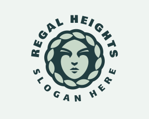 Green Regal Goddess logo design