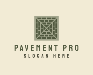 Brick Floor Pavement logo design