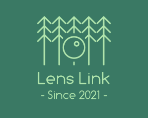 Forest Tree Lens logo design