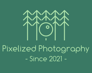 Forest Tree Lens logo design