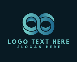 Blue 3D Loop logo