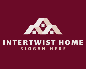 Home Roofing Home Improvement  logo design