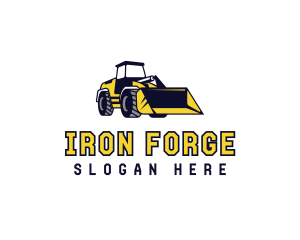 Loader Construction Machinery logo design