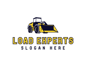 Loader Construction Machinery logo design