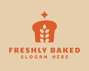 Orange Wheat Bread logo design