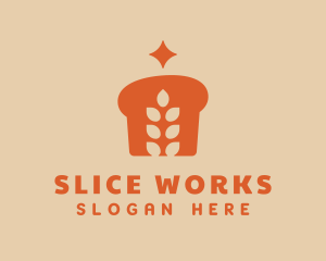 Orange Wheat Bread logo design