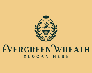 Restaurant Cuisine Wreath logo design