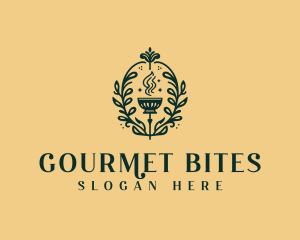 Restaurant Cuisine Wreath logo