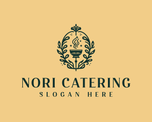 Restaurant Cuisine Wreath logo design