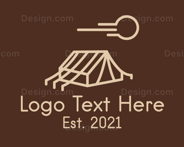 Outdoor Camping Tent Logo