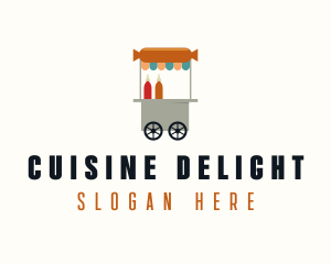 Sausage Food Cart logo design