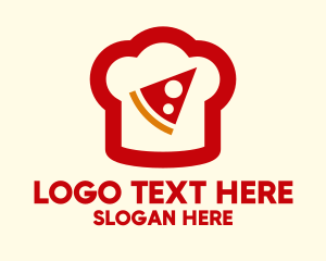 Pizza Slice Chef Hat logo