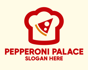 Pizza Slice Chef Hat logo design