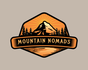 Mountain Peak Adventure Destination logo design