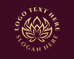 Golden Wellness Lotus  logo