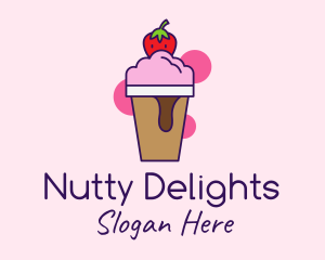 Strawberry Ice Cream Logo