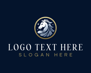 Luxury Pegasus Horse  logo