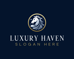 Luxury Pegasus Horse  logo design