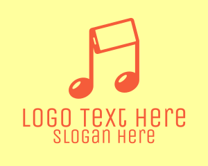 Music - Mobile Musical Note logo design