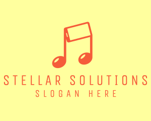 Mobile Musical Note  logo design