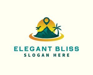 Island Vacation Travel Logo