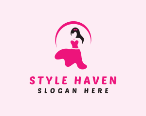 Lady Dress Boutique logo design