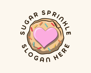 Heart Pastry Cookie logo design