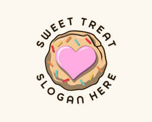 Heart Pastry Cookie logo design