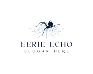 Spider Arachnid Cobweb logo design