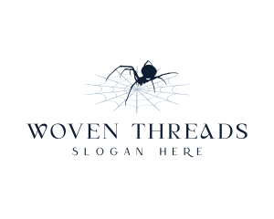 Spider Arachnid Cobweb logo design