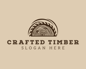 Sawmill Woodcutter Carpentry logo design