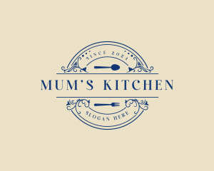 Cutlery Kitchen Restaurant logo design