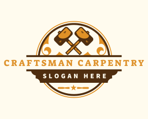 Hammer Carpenter Builder logo design