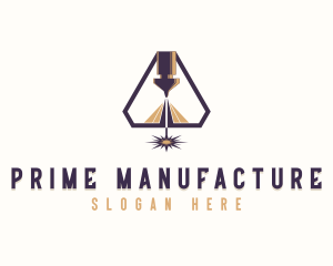 Industrial CNC Laser Manufacturer logo design