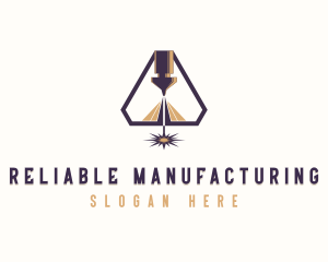 Industrial CNC Laser Manufacturer logo design