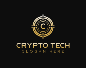 Blockchain Crypto Token logo design