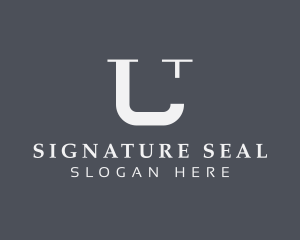 Legal Notary Letter U logo